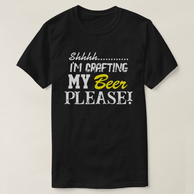 Camiseta Shhhh... ¡Estoy Dibujando Mi Cerveza, Por Favor! (Diseño del anverso)
