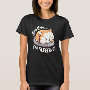 Camiseta Shhhh  estoy durmiendo Cansado Durmiendo Perezoso 