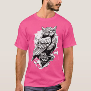 Camiseta Shi Conspiración De Lechuza En Pirámide Secreta De