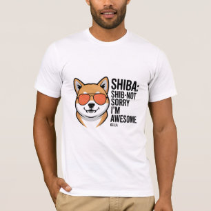 Camiseta Shib-Not Sorry Funny Shiba Inu Dog Shirt