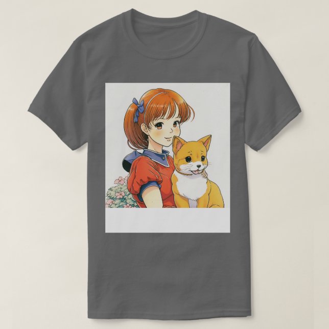 Camiseta Shiba Chica Mejores Amigos Por Siempre (Diseño del anverso)