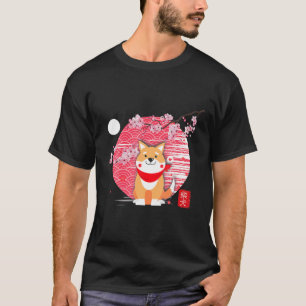 Camiseta Shiba Cute Inu Kawaii Perro cerezo en flor