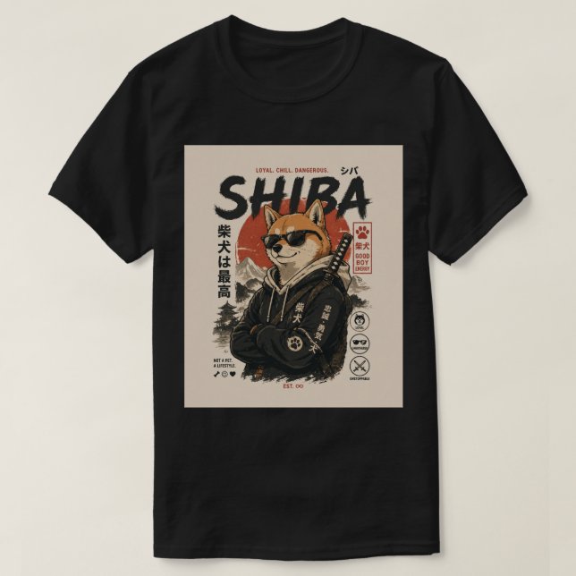 CAMISETA SHIBA EL PROTECTOR (Diseño del anverso)