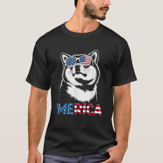 Camiseta Shiba Inu 4 De Julio Merica Perro Shiba Inu Améric