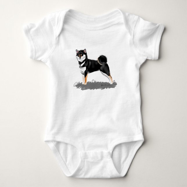 Camiseta shiba inu black&tan (Anverso)