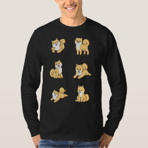 Camiseta Shiba Inu cachorros gráficos Tee Cute Shiba Inu