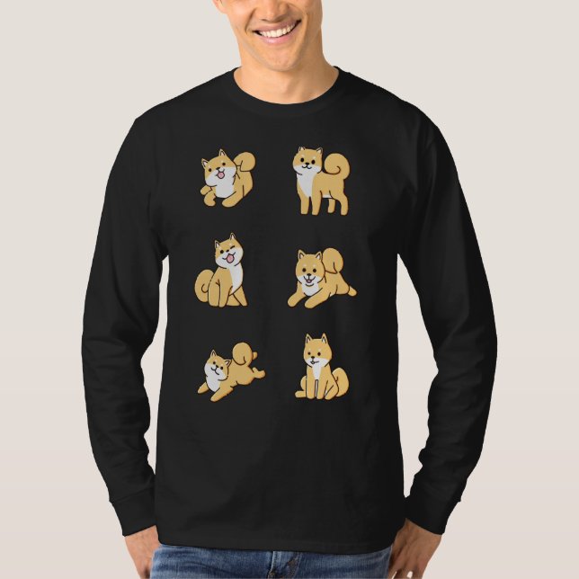 Camiseta Shiba Inu cachorros gráficos Tee Cute Shiba Inu (Anverso)