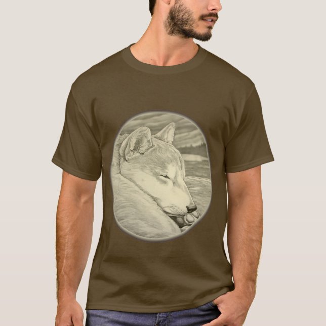 Camiseta Shiba Inu Camisas de Perro Camisas de los (Anverso)