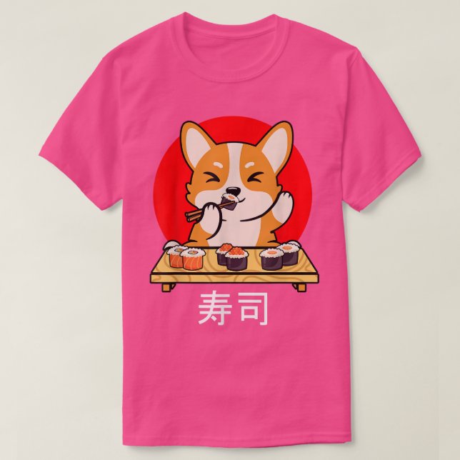 Camiseta Shiba Inu come sushi Kawaii Neko Gift Anime  (Diseño del anverso)