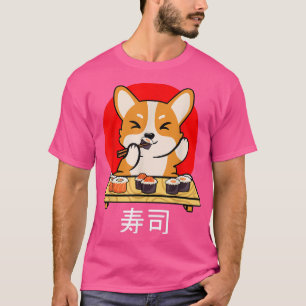 Camiseta Shiba Inu come sushi Kawaii Neko Gift Anime 