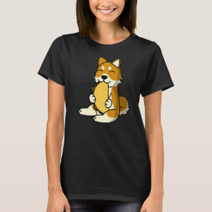 Camiseta Shiba Inu Comiendo Un Taco Perro