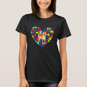 Camiseta Shiba Inu Conciencia del Autismo Corazón Papá Perr