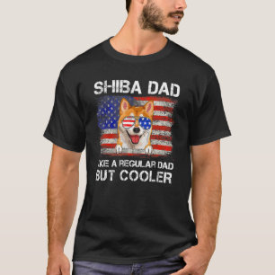 Camiseta Shiba Inu Dad Gusta A Un Papá Perro Regular Pero F