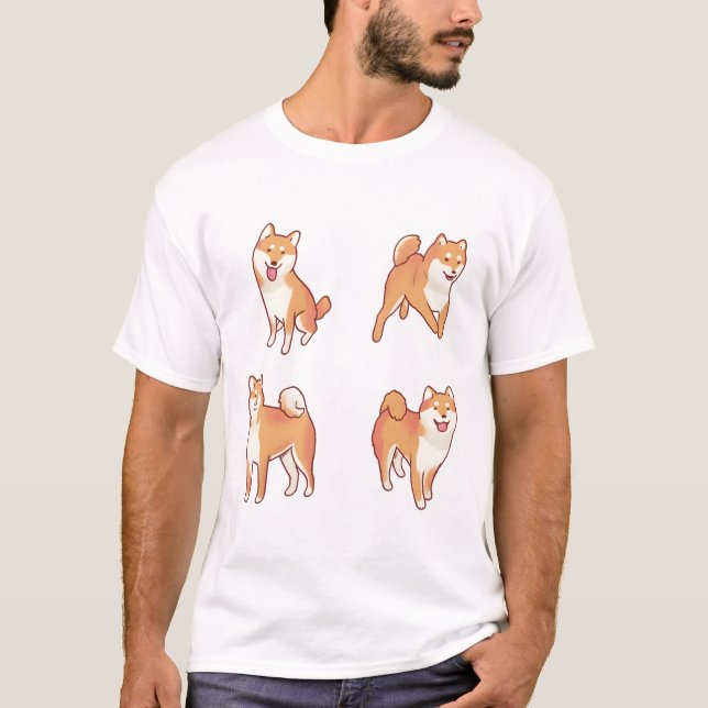 Camiseta Shiba inu Delight � el arte animal puro (Anverso)