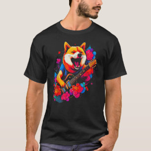 Camiseta Shiba Inu Dog Music 1