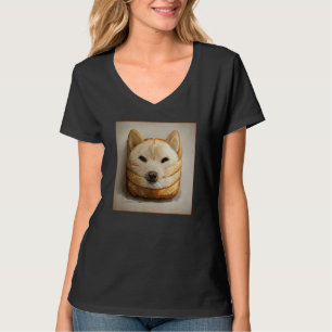 Camiseta Shiba Inu Doge Meme Hogaza De Pan Akita Inu Hokkai