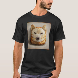 Camiseta Shiba Inu Doge Meme Hogaza de Pan Akita Inu Hokkai