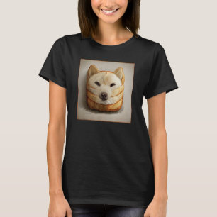 Camiseta Shiba Inu Doge Meme Hogaza de Pan Akita Inu Hokkai