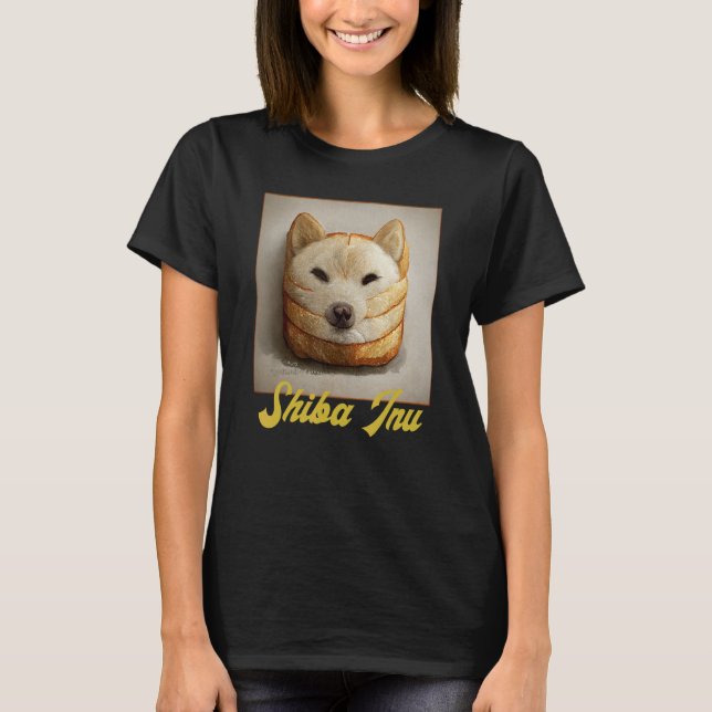 Camiseta Shiba Inu Doge Meme Loaf De Pan Akita Inu Hokkai (Anverso)