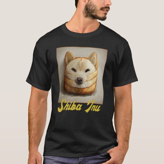 Camiseta Shiba Inu Doge Meme Loaf Of Bread Akita Inu Hokkai (Anverso)