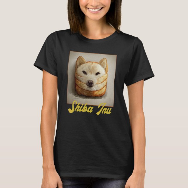 Camiseta Shiba Inu Doge Meme Loaf Of Bread Akita Inu Hokkai (Anverso)