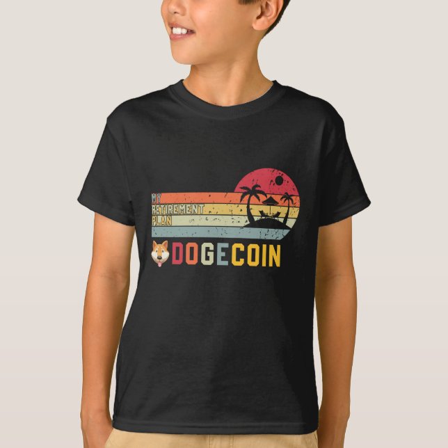 Camiseta Shiba Inu Doge My Retirada Plan Dogecoin Crypto (Anverso)