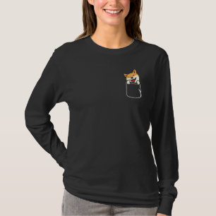 Camiseta Shiba Inu En El Bolsillo Shiba Inu Perro Loco