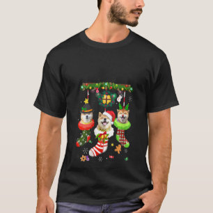 Camiseta Shiba Inu En Navidades De Sócrates Santa Hat Xmas