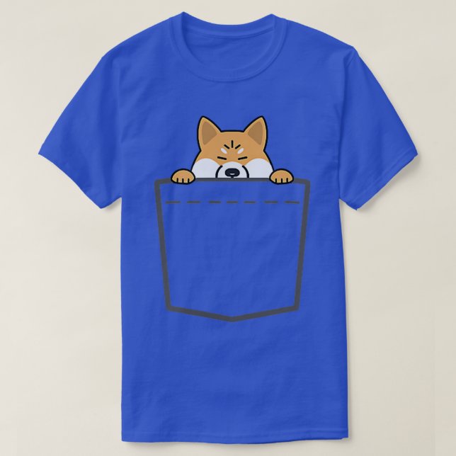 Camiseta Shiba Inu En Tu Bolsillo Perro Amante Shiba Cute F (Diseño del anverso)