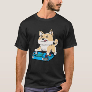 Camiseta Shiba Inu Gamer Gaming Videogames Kawaii Gift
