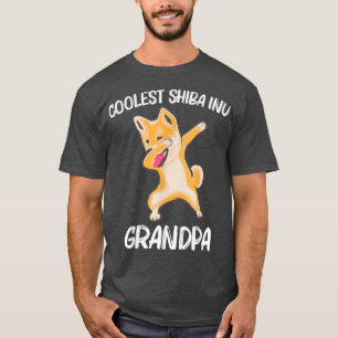 Camiseta Shiba Inu Graciosa Para El Abuelo Dabbing Japonés 