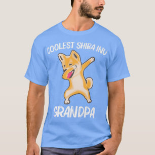 Camiseta Shiba Inu Graciosa Para El Abuelo Dabbing Japonés 