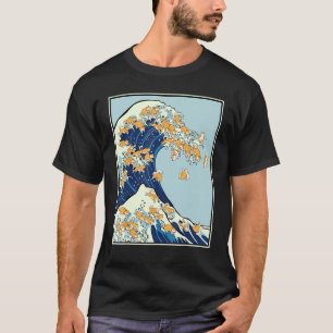 Camiseta Shiba Inu Gran Ola Japonesa Kanagawa Hokusai Perro