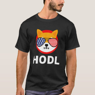 Camiseta Shiba Inu Hodl Coin SHIB Token US Bandera Estadoun