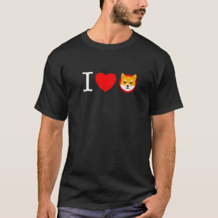 Camiseta Shiba Inu I Love Shiba Token Coin Crypto Shiba Arm