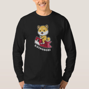 Camiseta Shiba Inu japonés Koi Fish Koinobori Carpa de band