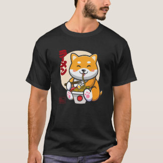 Camiseta Shiba Inu , Kawaii Anime Shiba Inu, Ramen japonés