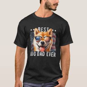 Camiseta Shiba Inu mejor perro papá que nunca padre Día ame