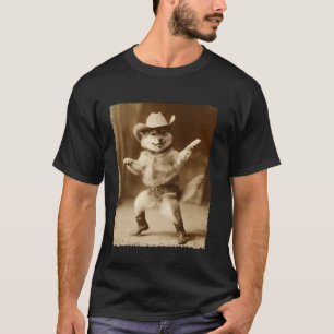 Camiseta Shiba Inu Meme Gracioso Perro Cowboy