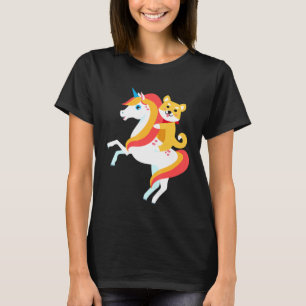 Camiseta Shiba Inu montando unicornio cute gracioso perro H