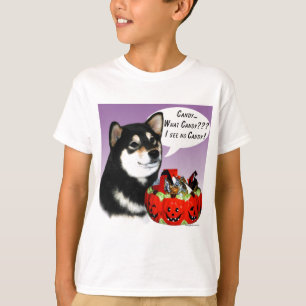 Camiseta Shiba Inu (negro) Halloween Candy