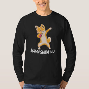 Camiseta Shiba Inu Para Las Mujeres Que Dabbing Japonés Aki