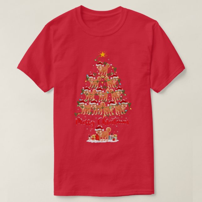 Camiseta Shiba Inu Perro amante coincidiendo con Santa Shib (Diseño del anverso)