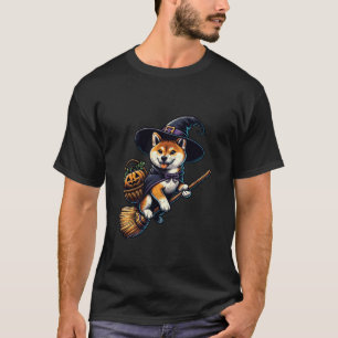 Camiseta Shiba Inu Perro Calabaza de Brujas Halloween Perro