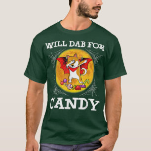 Camiseta Shiba Inu Perro Dabbing Moon Bat Papá Por Candy