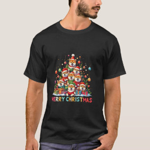 Camiseta Shiba Inu Perro Feliz Navidad Graciosa Navidad