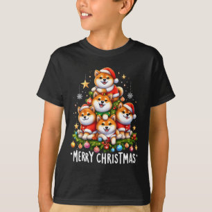 Camiseta Shiba Inu Perro Feliz Navidad Regalos de Navidad