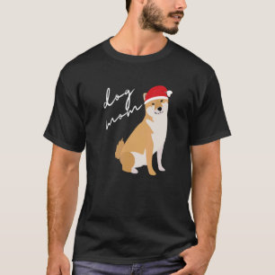 Camiseta Shiba Inu Perro Mom Navidades