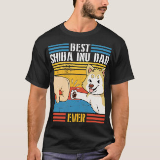 Camiseta Shiba Inu Perro Y Papi Se Entregan A La Mejor Shib