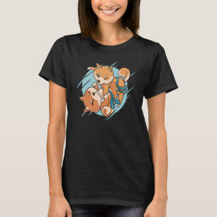 Camiseta Shiba Inu Perros Jiu Jitsu Cute Hombres Mujeres Ni